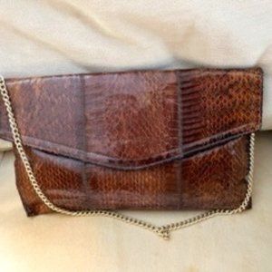 Genuine Snakeskin Envelope Bag